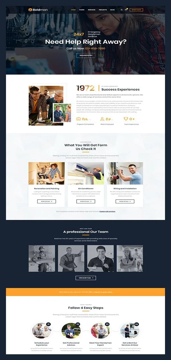 Denver Home Care — custom handyman website design and CRM project by FixerCRM