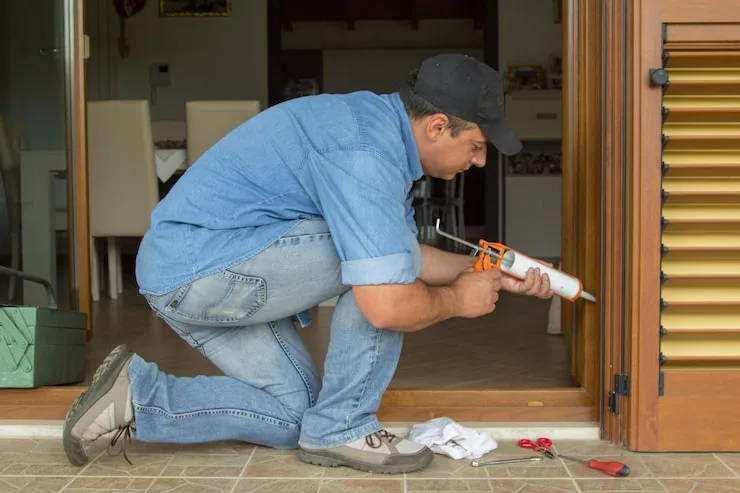 handyman website design on laptop