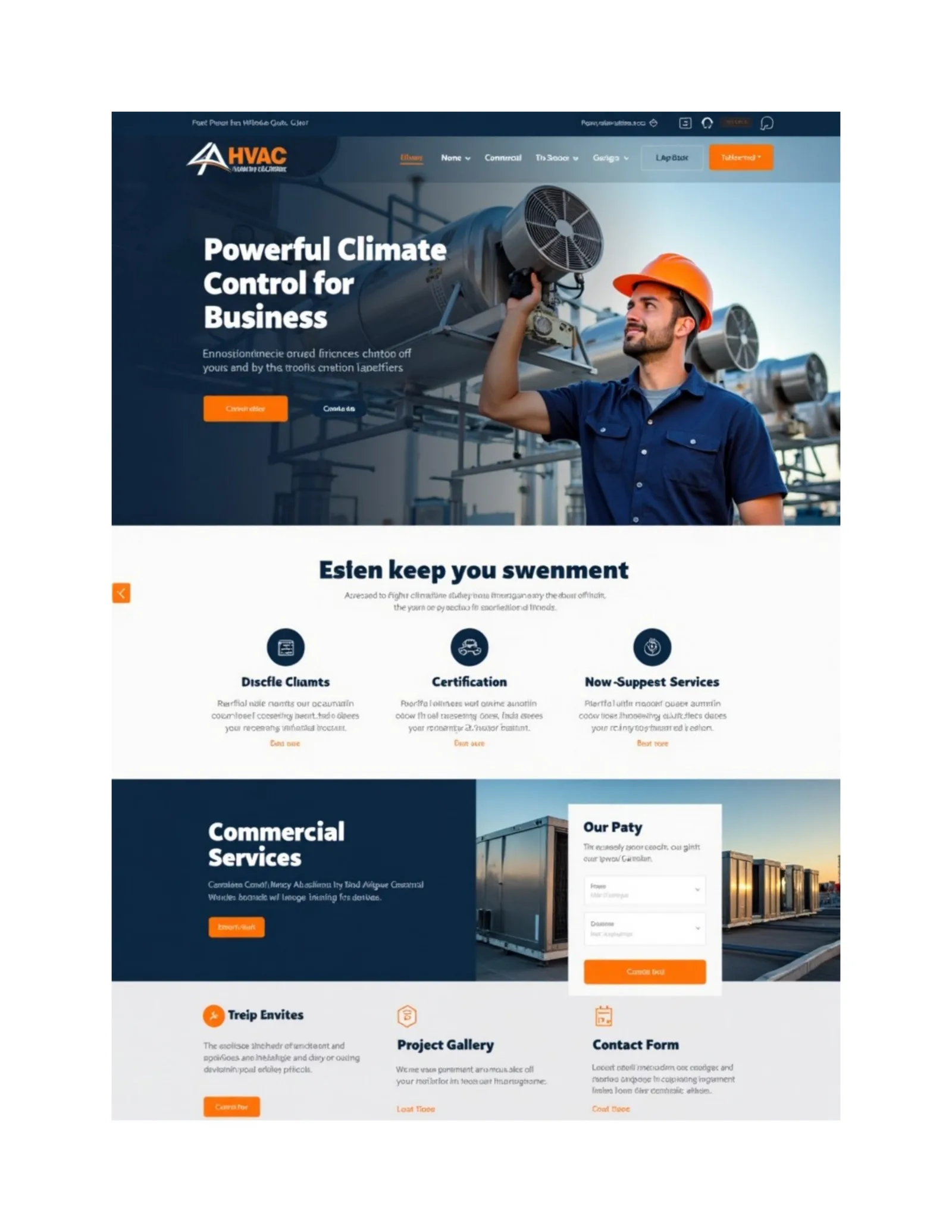 Houston seamless gutter contractor website design mockup by FixerCRM